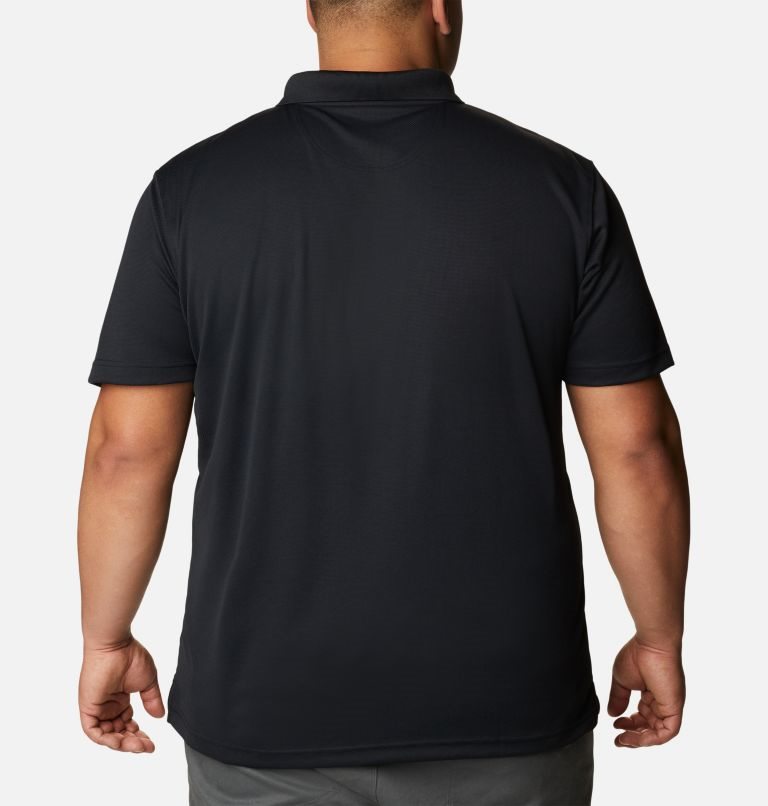 Men's Columbia Utilizer Polo Shirts Black | Plus Size CA-RLC13